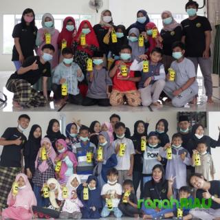 Mahasiswa KKN UMRI tingkatkan Potensi kreativitas anak dengan manfaatkan botol bekas